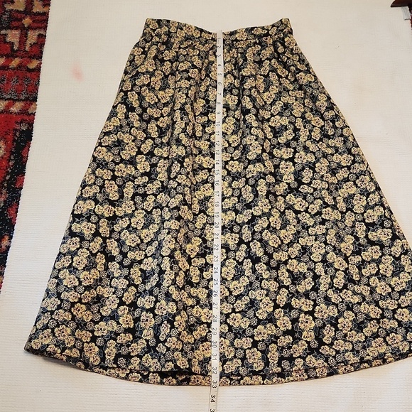 Anthropologie Maeve Brocade cotton blend jaquard floral Maxi Skirt NWOT sz 6 - Picture 7 of 13